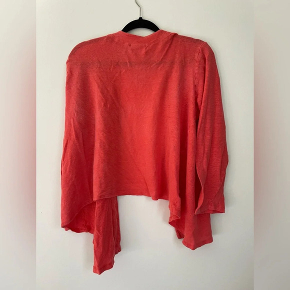 J. Jill Love Linen Cardigan Sweater Heathered Open‎ Front - Picture 2 of 6